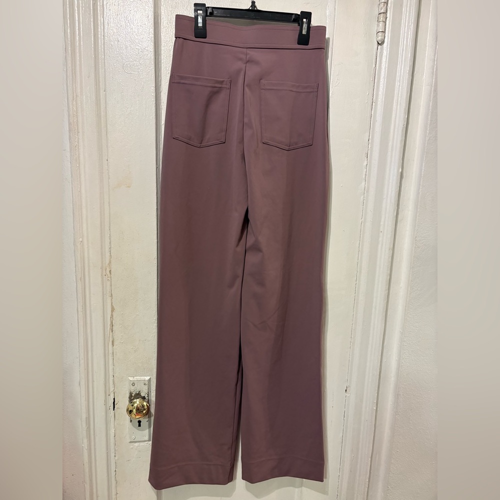 HALARA Wide Leg tall High-Waist Pants in Mauve - Picture 2 of 3
